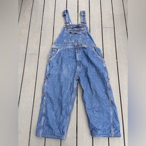 FIVE BROTHER Denim Bib Overalls Mens 2XL Workwear Carpenter Style Blue